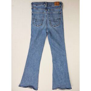 American Eagle Size 2 Regular Womens Super High Rise Flare 30" Inseam Stretch